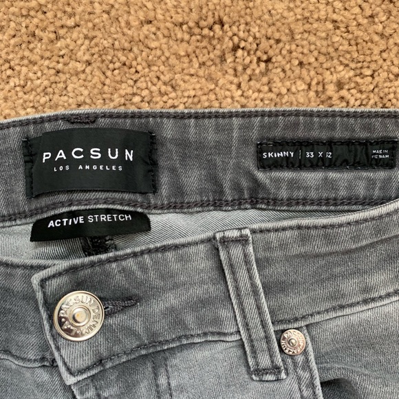 Grey skinny pacsun jeans - Picture 2 of 3
